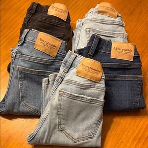 Abercrombie & Fitch Kids Jeans - Black, Light Blue, Dark Blue